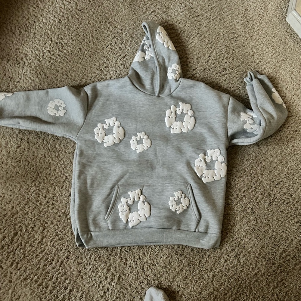 Grey Denim Tears Hoodie